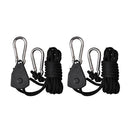 1 Pair Heavy Duty Rope Ratchet Reflector Hanger For Plant Grow Light 150lbs TS