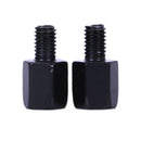 2 PCS UNIVERSAL MOTORCYCLE MOTORBIKE MIRROR ADAPTORS CONVERTS 8MM TO 10MM T
