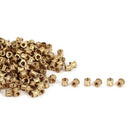M3 x 3mm Female Thread Brass Knurled Threaded Insert Embedment Nuts 100PCS N7K3