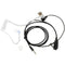 Surveillance Security Clear Coiled Acoustic Air Tube Earpiece PTT for iPhon Y1K3