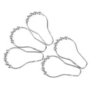 5pcs Stainless Steel Curtain Hooks Bath Rollerball Shower Curtains Glide Ri BX