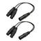 2Pack XLR 3Pin Male to Dual XLR Female Splitter Cable Adapter Converter 1ft