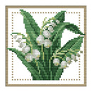 12 Months Flower DIY Cross Stitch 11CT Printed Embroidery Kits (H427 May)