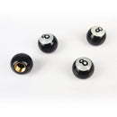 4pcs Pool 8 Ball Car Bike Suv Wheel Tire Tyre Air Dust Valve Stem Covers Caps M&