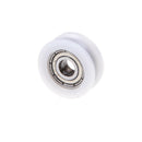 New 4*15*6mm U Groove Metal Shield Nylon Pulley Wheels Roller Ball Bearings MO