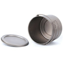 1100Ml Pure Titanium Pot Titanium Water Mug Cup With Lid And Foldable Handl