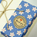 500pcs/Roll Hand made with Love Thank you Stickers Lables Craft Scrapbook S C1O8