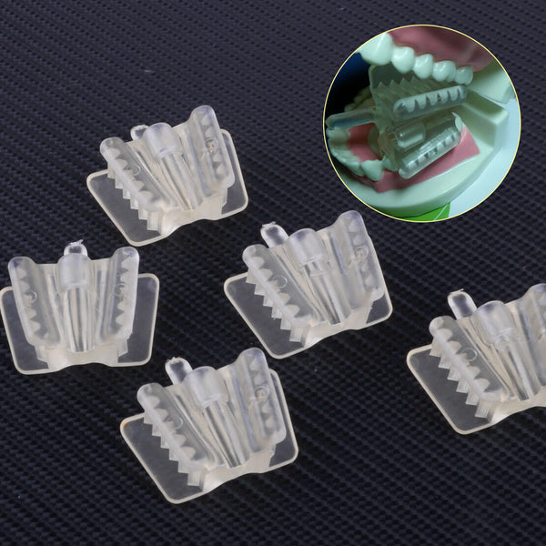 5pcs Dental Silicone Mouth Support Prop Holding Saliva Ejector Suction Tip Clear