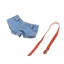 1/6 Scale Female Denim Shorts for 12inch   Kumik  Light-blue