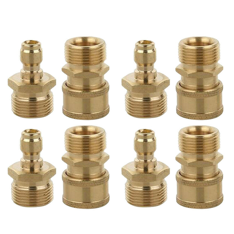 8-Pack Pressure Washer Quick Connector Easy Connect Fitting M22x1.5mm