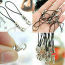 100 pcs Lobster Clasp Hooks Claw Buckle Snap Key Chain Cord Phone Cell Lany
