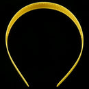 Lady Yellow Plastic Hair Hoop Headband Ornament w Teeth