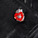 Hedgehog Pin Brooch Cartoon Cute Clothes Jacket Backpack Badges (Style 3)  A