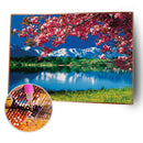 5D DIY Diamond Painting Under Cherry Trees Full Square Drill Embroidery Art