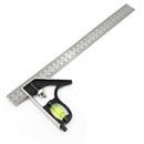 1X(300Mm(12 Inch) Adjustable Engineers Combination Try Square Set Right Ang