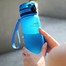 Sports Water Bottle Travel Bicycle Bottle Workout Yoga BPA Free Gray 500ML Multi