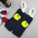 Newborn Baby Crochet Photo Props 3pcs Clothes Hat Bowtie Suspender Pants