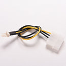 2X 4-Pin Molex/IDE to 3-Pin CPU/Case Fan Power Connector Cable Adapter 20cm 3C