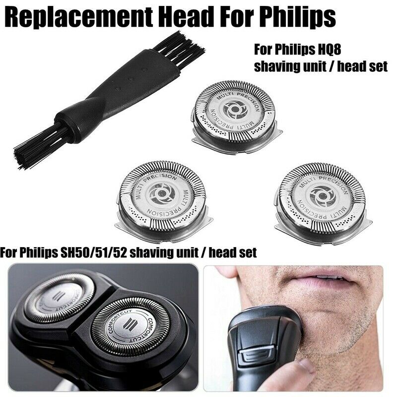 3 Pieces Replacement Shaver Head For Pl Series 5000 Shaver Sh50/51/52 Hq8 G4F6
