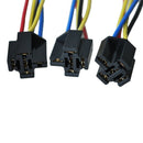 5 Pcs 5 Pin Wires Cable Relay Socket Harness Connector DC 12V for Car Auto K5U4