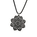 Yoga Lotus Mandala Necklace Tibetan Buddhist Protection Pendant