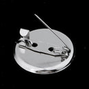 10pcs Brooch Blank Lapel Pin Badge Base Pin-Ba Button Base 23MM Metal