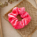 4pcs Fluorescent Color Scrunchies Elastic Hair Ties Ponytail Holder Hairband  BX