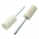 12 Pcs Buffing Polishing 3mm Shank 10mm Hard Cylindrical Felt Bobs