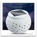 LED Ceramic Stone Solar Powered Light Table Garden Lamp Outdoor NEW Ceramic Z6Z2