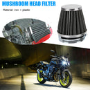 35mm Motorcycle Air Filter Mushroom Head Clamp-on Pod Filter Air Cleaner