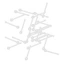 20 Pieces Acrylic Nose Studs Rings Body Piercing Jewelry Lip Ear Labret 18G