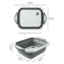 Collapsible Cutting Board with Dish Tub,Colander Fruits Vegetables Wash and U7P1