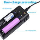 Q2 Smart LED USB Multi-Battery Charger Power Bank 18650 Battery / AA / AAA