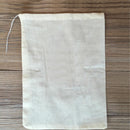10pcs LARGE 10x12 inch Cotton Muslin Drawstring Reusable Bags