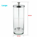 Portable Barber Disinfectant Germicide Sanitizer Glass Jar Manicure Salon Tool