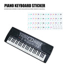 37/49/61/88 Keys Electronic Organ Scale Decals Piano Keyboard Stickers