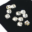 100pcs Rhinestone Loose Faceted Beads Wedding Embellishment Scrapbooking 8mm
