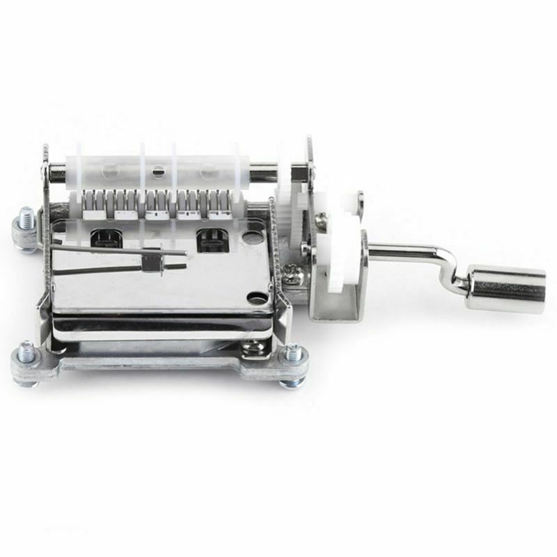 Diy Music Box Tune Hand Crank 15 Notes Music Instrument Set With 20 Pcs Bla J9M7