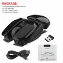 Wireless Gaming Mouse USB Optical Ergonomic Mice Adjustable DPI Rechargeable bs