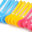 Baby Feeding Spoon Safe Plastic Toddler Training Eating Spoon Sets Food New x12