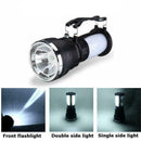 LED Solar Power Rechargeable Battery Flashlight Camping Tent Light Lantern T3X7