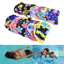 Women Floral Waterproof Spandex Stretch Swimming Cap Bathing Hat  lj
