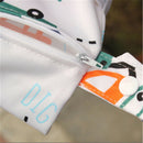 Baby Protable Nappy Washable Nappy Wet Dry Cloth Zipper Waterproof Diaper BagsJR