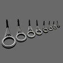 75Pcs/Lot Mixed Size Fishing Rod Guide Tip Strong Line Rings Fishing Rod Gu T1R1