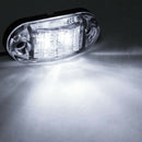 1pc 2 LED White Side Marker Clearance Light Lamp Car Truck Trailer Caravan 12V