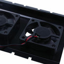 Black 3.5 SATA IDE Hard Disk Drive HDD 2 Fan Cooler for PC