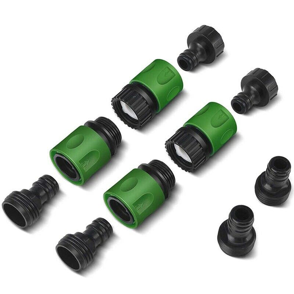 Garden Quick Connect Release Water Hose Fittings Plastic Connectors, Male &