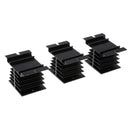 3Piece Radiator Aluminium Heat Sink Cooling Module For Solid State Relay