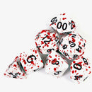 7x Bloody Polyhedral Dices Die for Dungeons&Dragons DND RPG MTG Board Games Toys