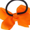 5pcs/set Ribbon Bows With Elastic Band Hairband for Girls Kids Hair Accessor&f